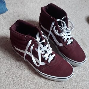 Maroon vans